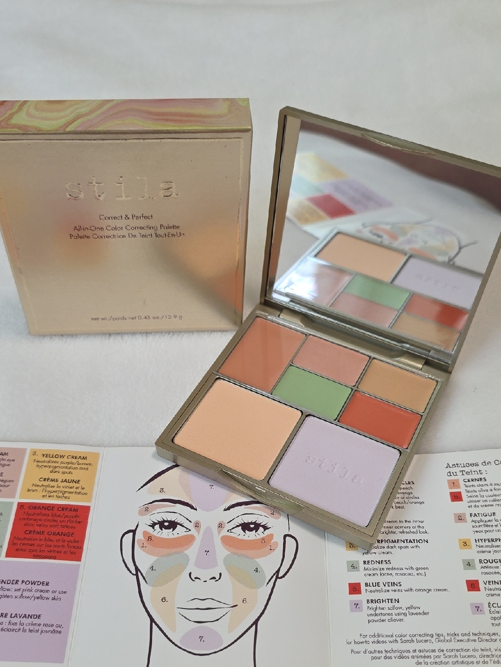 NIB Stila Correct & Perfect All In One Color Correcting Palette